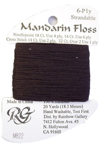 RBGL - Mandarin Floss - M-0822 - Dark Bark