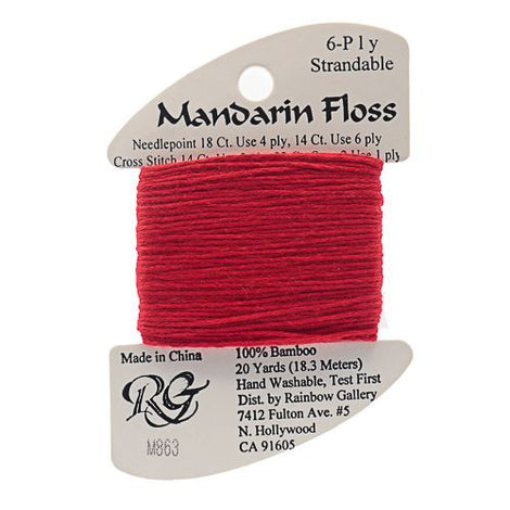 RBGL - Mandarin Floss - M-0863 - Christmas Red