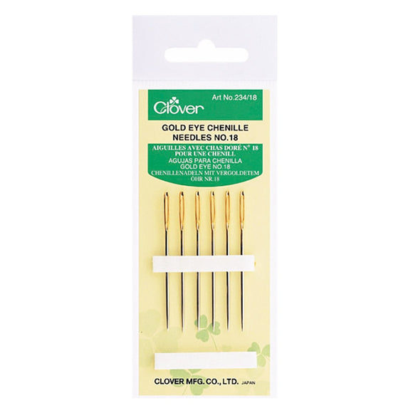 CLV - Gold Eye Chenille Needles (No. 18)