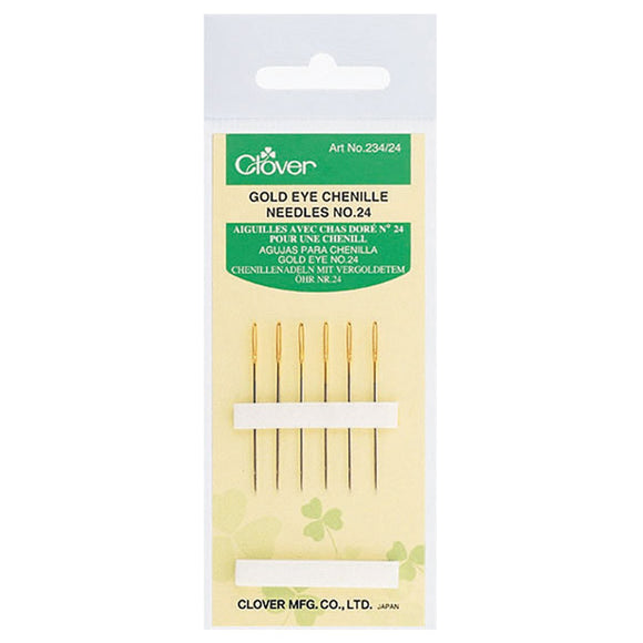 CLV - Gold Eye Chenille Needles (No. 24)