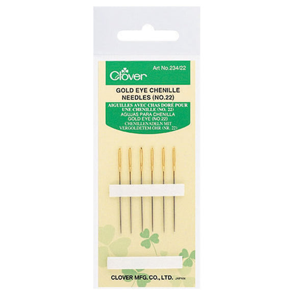CLV - Gold Eye Chenille Needles (No. 22)
