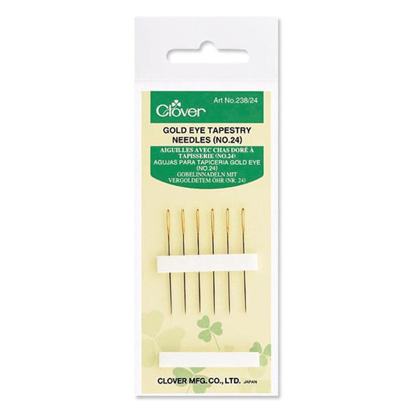 CLV - Gold Eye Tapestry Needles ( No. 24)