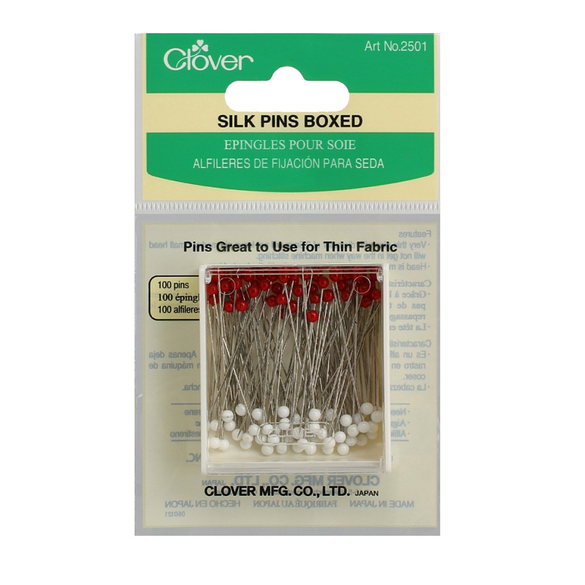 CLV - Silk Pins Boxed (100 ea.)