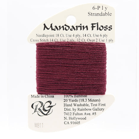 RBGL - Mandarin Floss - M-0811 - Dark Burgundy
