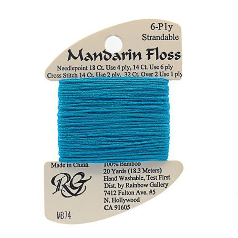 RBGL - Mandarin Floss - M-0874 - Blue Aqua