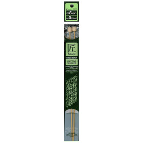 CLV - Takumi Bamboo Knitting Needles Single Pointed 9" No. 0 (2.0mm)