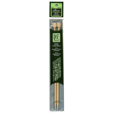 CLV - Takumi Bamboo Knitting Needles Single Pointed 9" No. 9 (5.5mm)