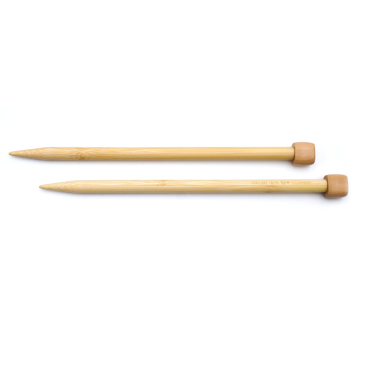 CLV - Takumi Bamboo Knitting Needles Single Pointed (9") No. 15 - 0