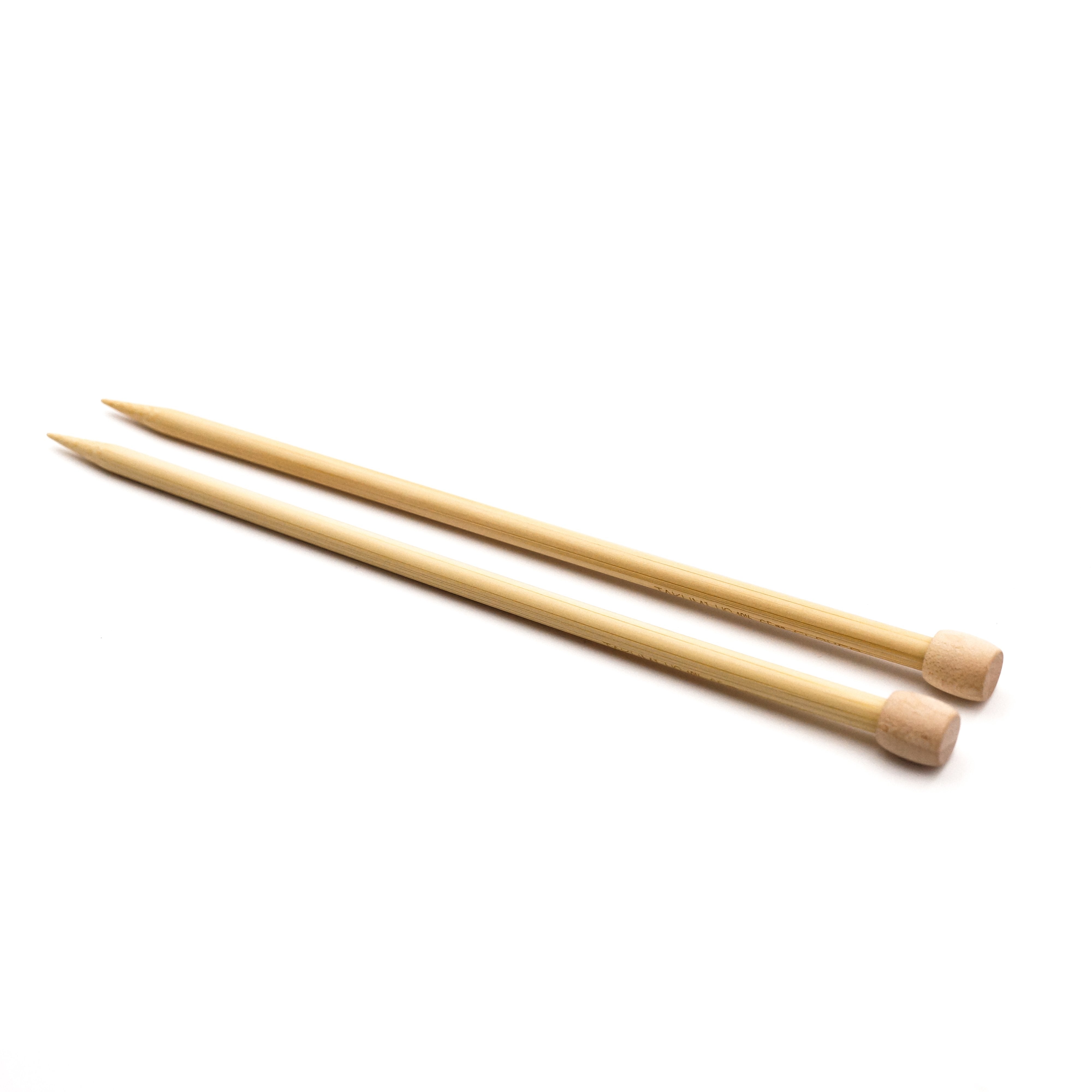 CLV - Takumi Bamboo Knitting Needles Single Pointed (9") No. 10.5