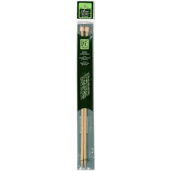 CLV - Takumi Bamboo Knitting Needles Single Pointed (13") No. 10.5