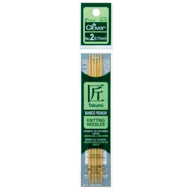 CLV - Takumi Bamboo Knitting Needles Double Pointed (5") No. 2
