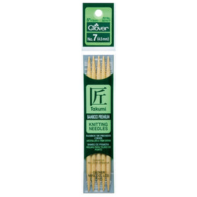 CLV - Takumi Bamboo Knitting Needles Double Pointed (5") No. 7