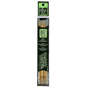 CLV - Takumi Bamboo Knitting Needles Double Pointed (7") No. 7