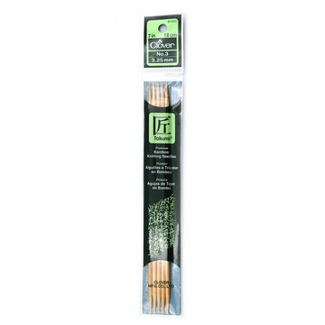 CLV - Takumi Bamboo Knitting Needles Double Pointed (7") No. 3