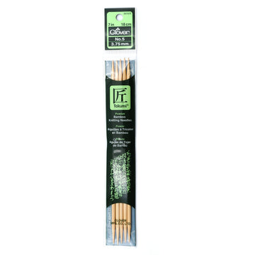 CLV - Takumi Bamboo Knitting Needles Double Pointed (7") No. 5