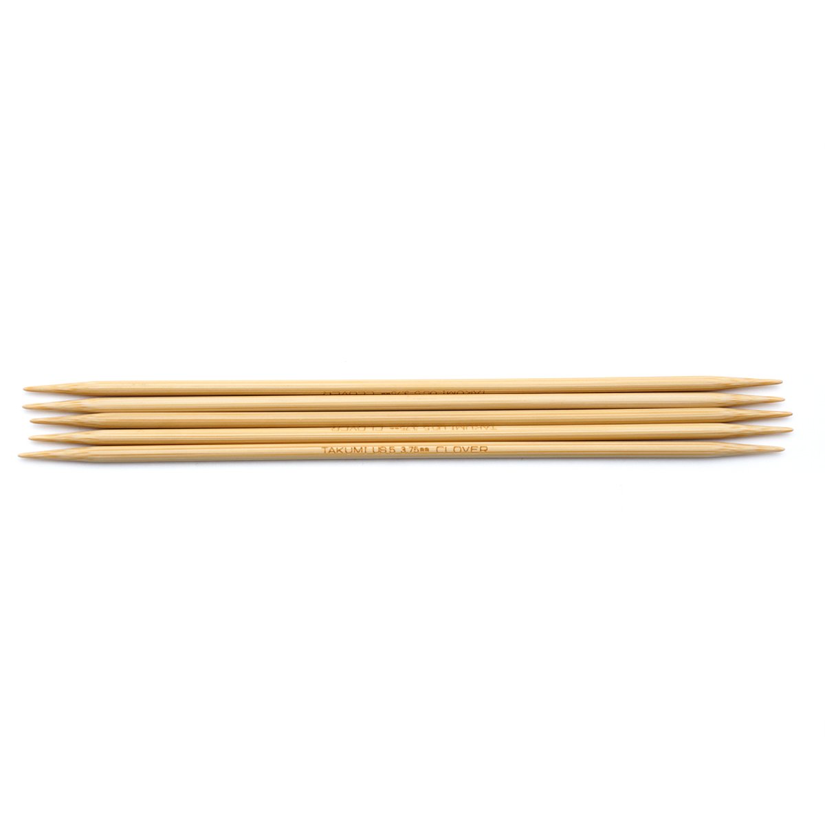 CLV - Takumi Bamboo Knitting Needles Double Pointed (7") No. 5