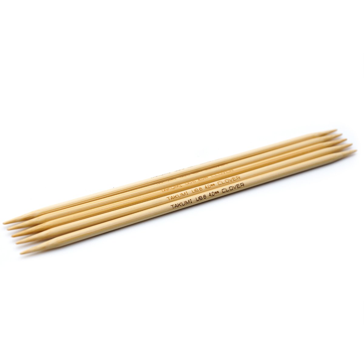 CLV - Takumi Bamboo Knitting Needles Double Pointed (7") No. 6