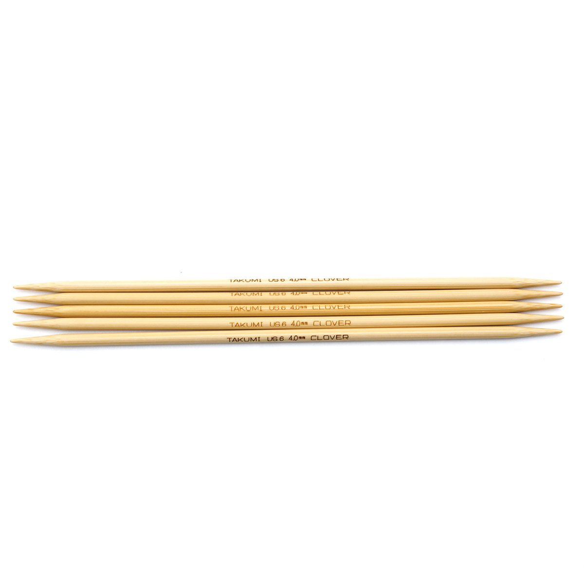 CLV - Takumi Bamboo Knitting Needles Double Pointed (7") No. 6