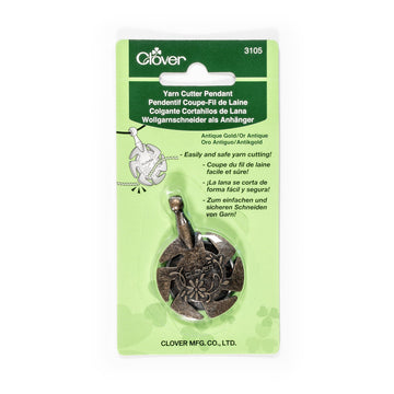 CLV - Yarn Cutter Pendant (Antique Gold)
