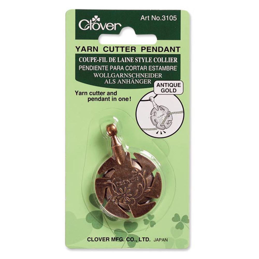 CLV - Yarn Cutter Pendant - Antique Gold - 0