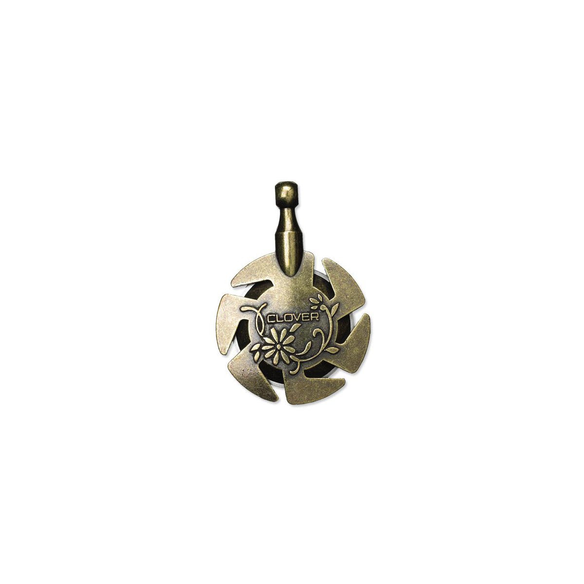 CLV - Yarn Cutter Pendant - Antique Gold