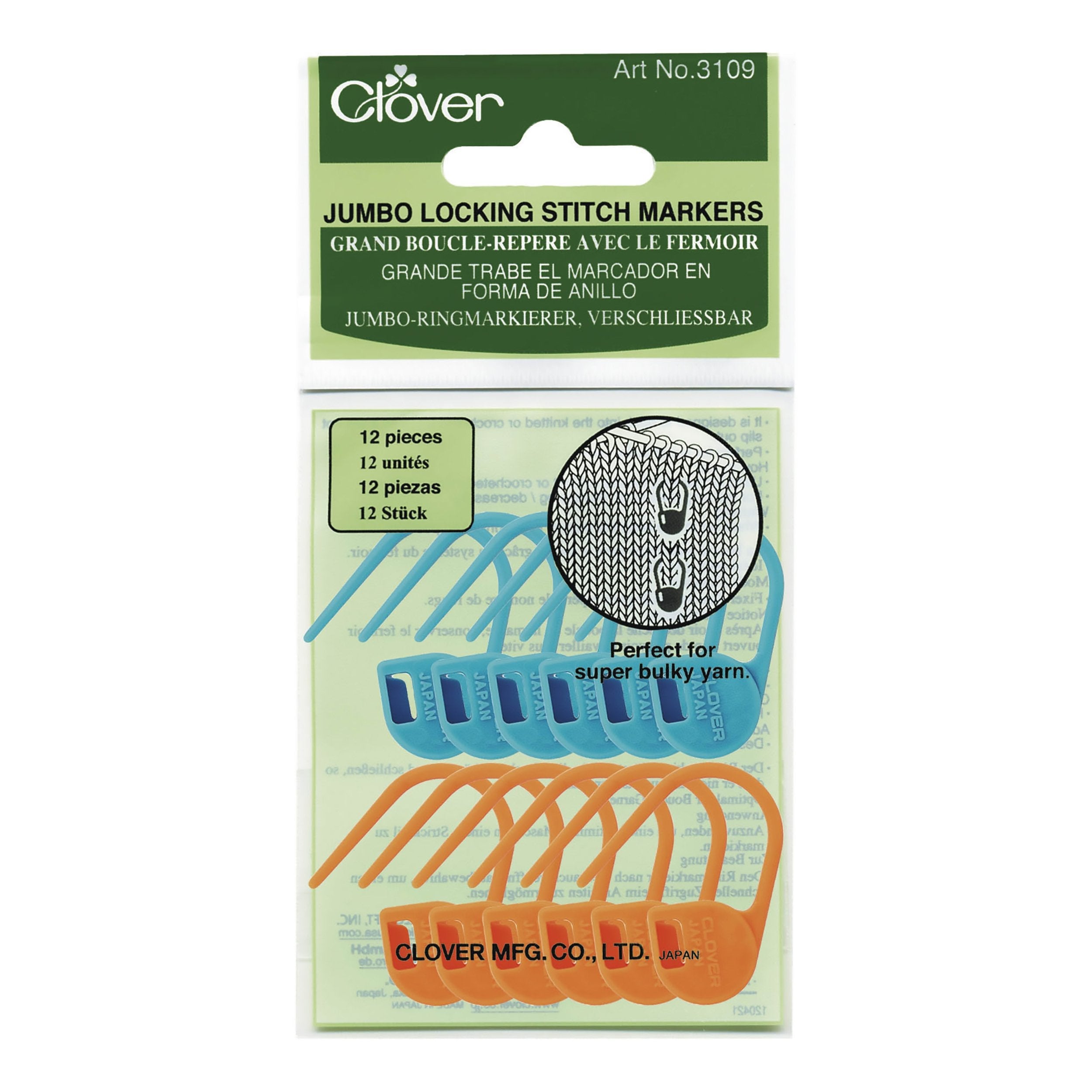 CLV - Jumbo Locking Stitch Markers - 0