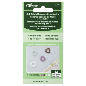 CLV - Soft Stitch Markers (Triangle) Extra Small
