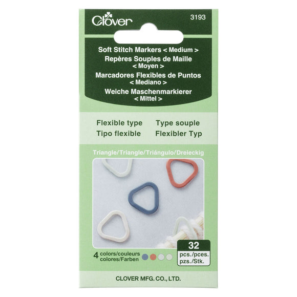 CLV - Soft Stitch Markers (Triangle) Medium