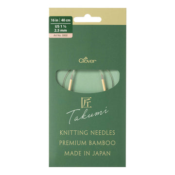 CLV - PRO "Takumi" Circular Knitting Needle 16in. No. 1.5 (2.50mm)