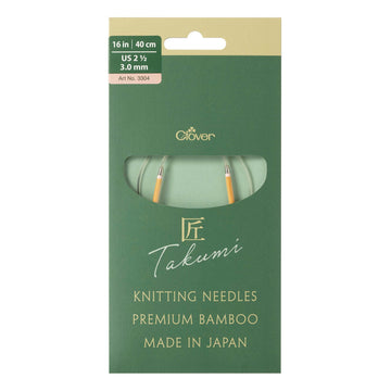 CLV - PRO "Takumi" Circular Knitting Needle 16in. No. 2.5 (3.0mm)