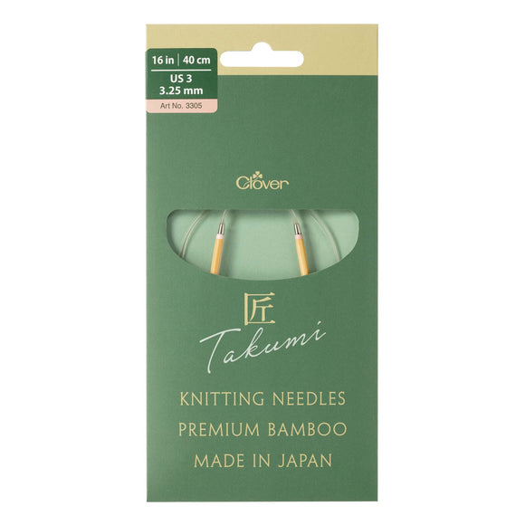 CLV - PRO "Takumi" Circular Knitting Needle 16in. No.3 (3.25mm)