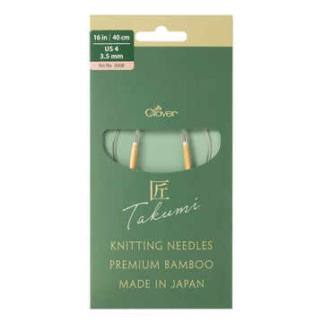 CLV - PRO "Takumi" Circular Knitting Needle 16in. No.4 (3.5mm)