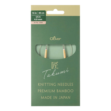 CLV - PRO "Takumi" Circular Knitting Needle 16in. No.6 (4.0mm)