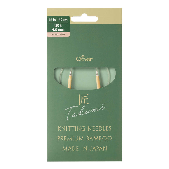 CLV - PRO "Takumi" Circular Knitting Needle 16in. No.6 (4.0mm)