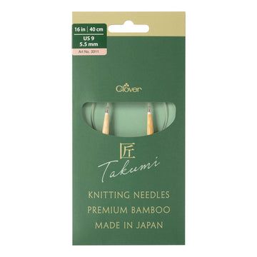 CLV - PRO "Takumi" Circular Knitting Needle 16in. No. 9 (5.5mm)