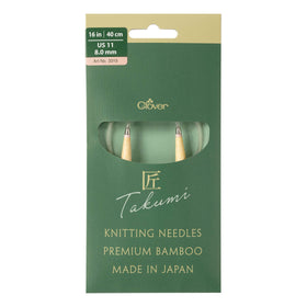 CLV - PRO "Takumi" Circular Knitting Needle 16in. No.11 (8.0mm)