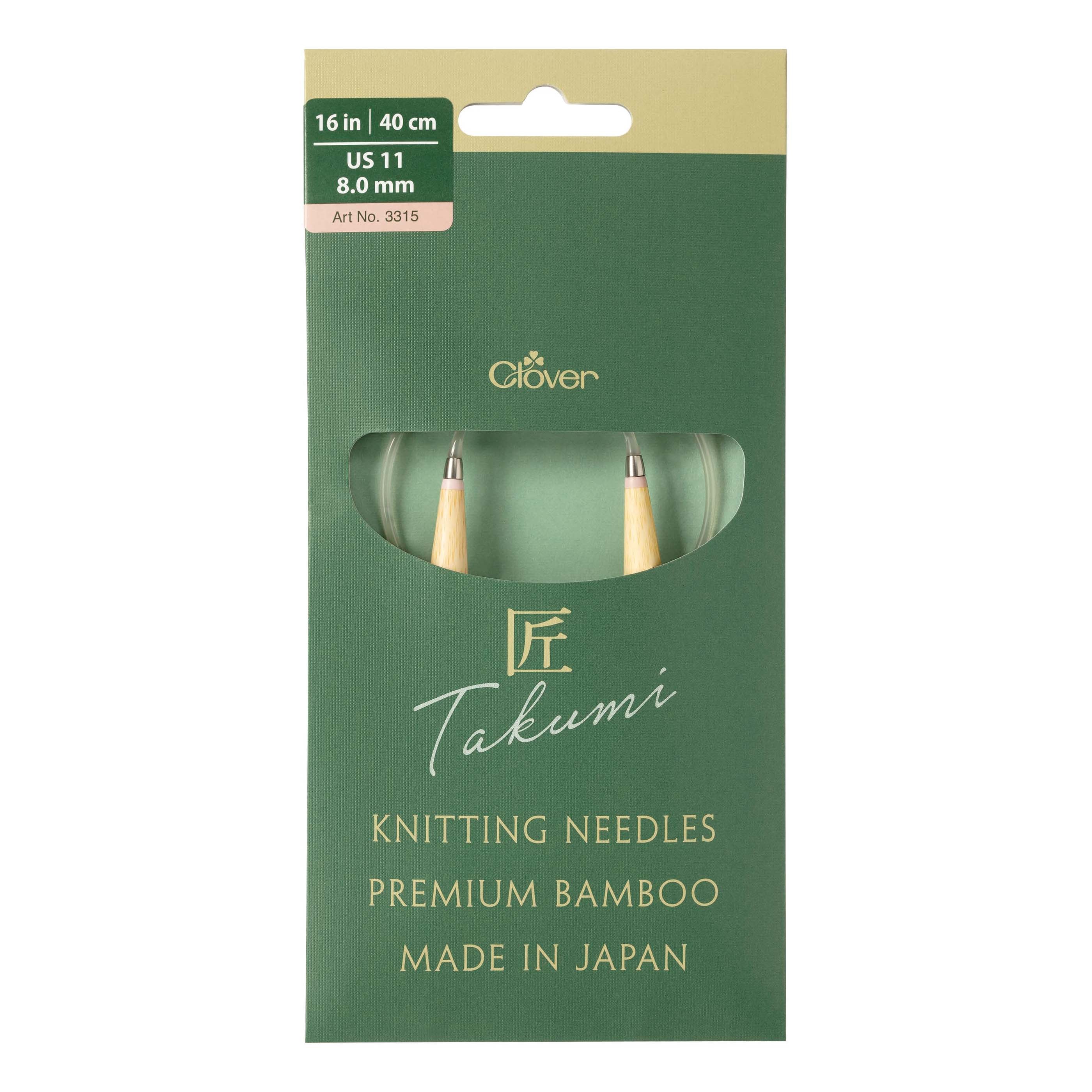 CLV - PRO "Takumi" Circular Knitting Needle 16in. No.11 (8.0mm)