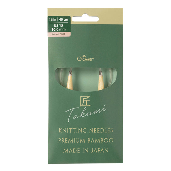 CLV - PRO "Takumi" Circular Knitting Needle 16in. No.15 (10.0mm)