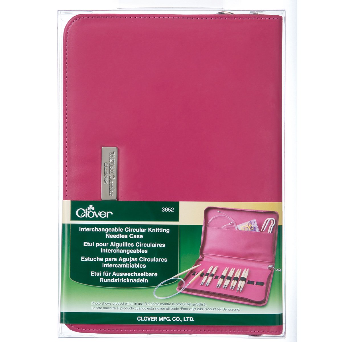 CLV - Interchangeable Circular CLV - Knitting Needles Case (Pink)