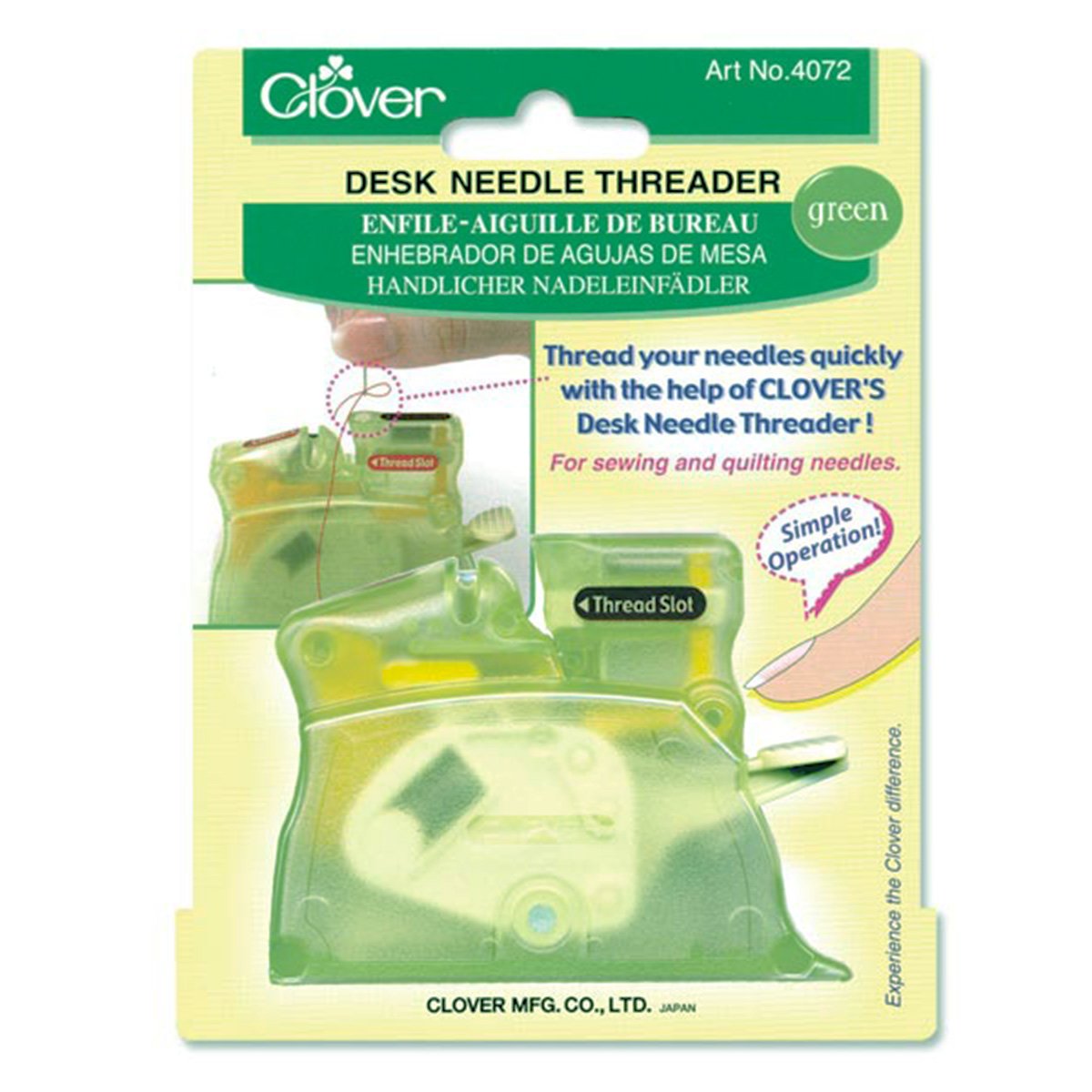 CLV - Desk Needle Threader - Green