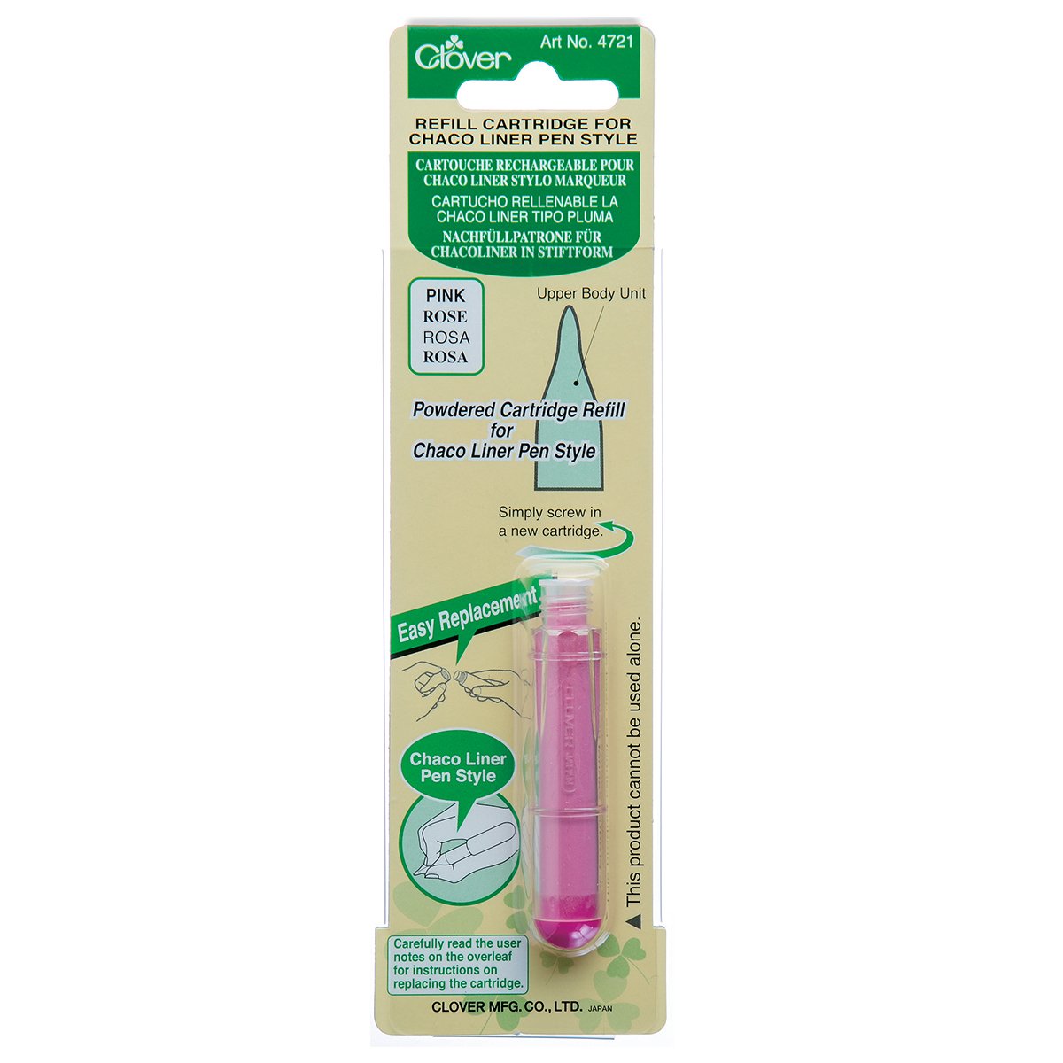 CLV - Refill Cartridge for Chaco Liner Pen Style (Pink)