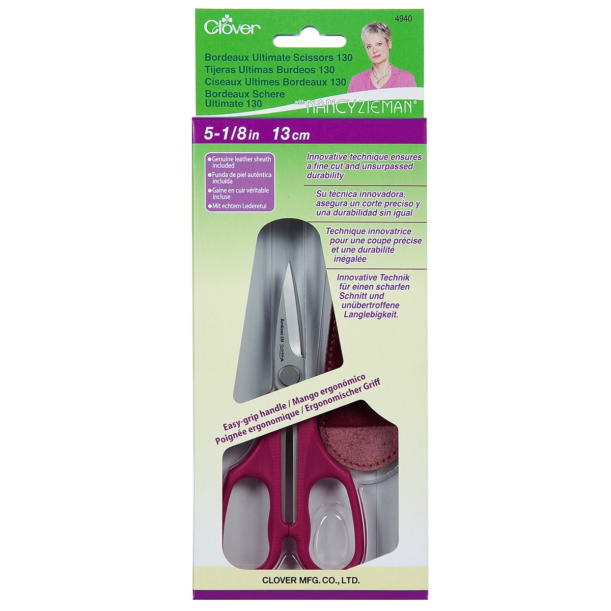 CLV - Nancy Zieman Bordeaux Ultimate Scissors 130