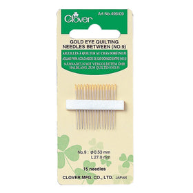 CLV - Gold Eye Quilting Needles Between (No. 9)