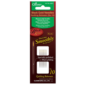 CLV - Black Gold Hand Sewing Needles (Quilting Between) No. 10