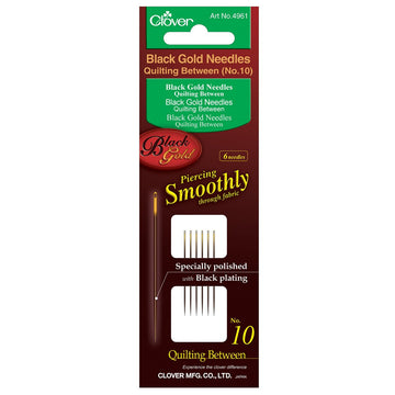 CLV - Black Gold Hand Sewing Needles (Quilting Between) No. 10