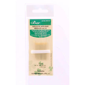 CLV - Gold Eye Applique Needles (No. 10)
