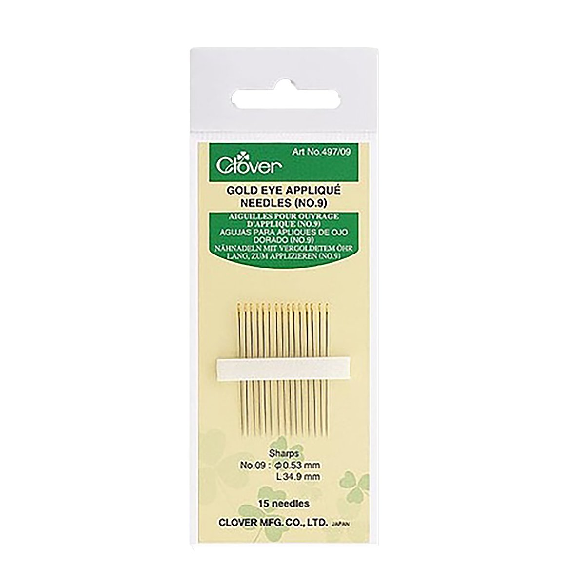 CLV - Gold Eye Applique Needles - 09