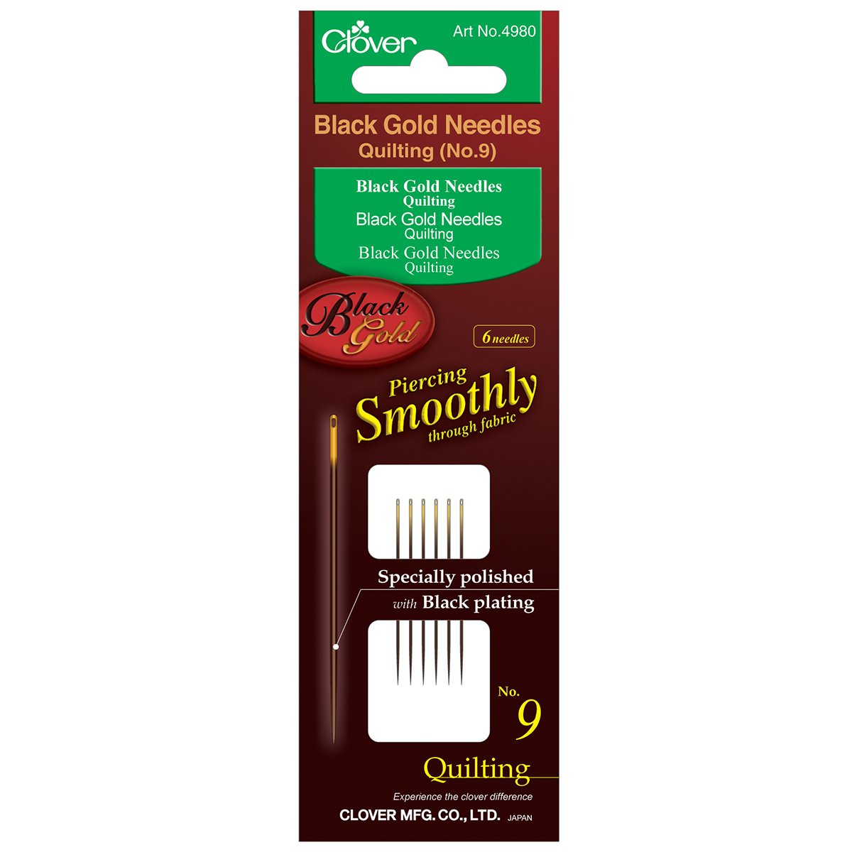 CLV - Black Gold Hand Sewing Needles Quilting - 09