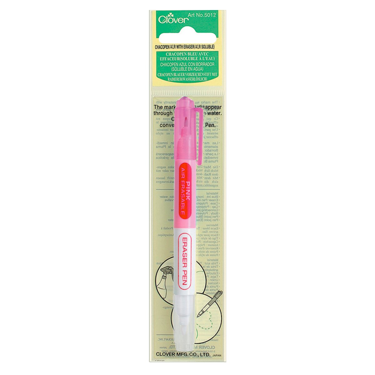 CLV - Chacopen with Eraser - Air Erasable - Pink