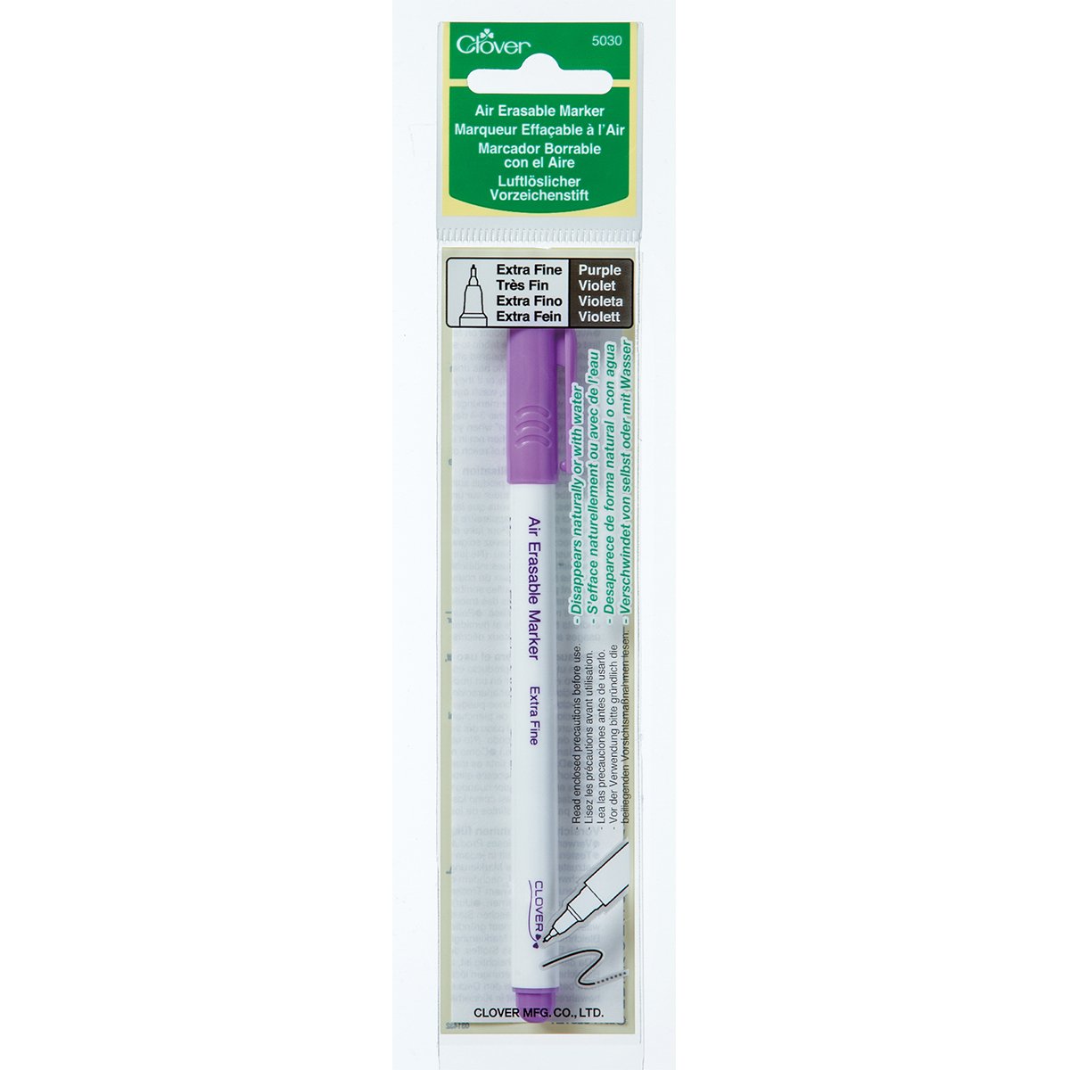 CLV - Air Erasable Marker - Extra Fine - Purple